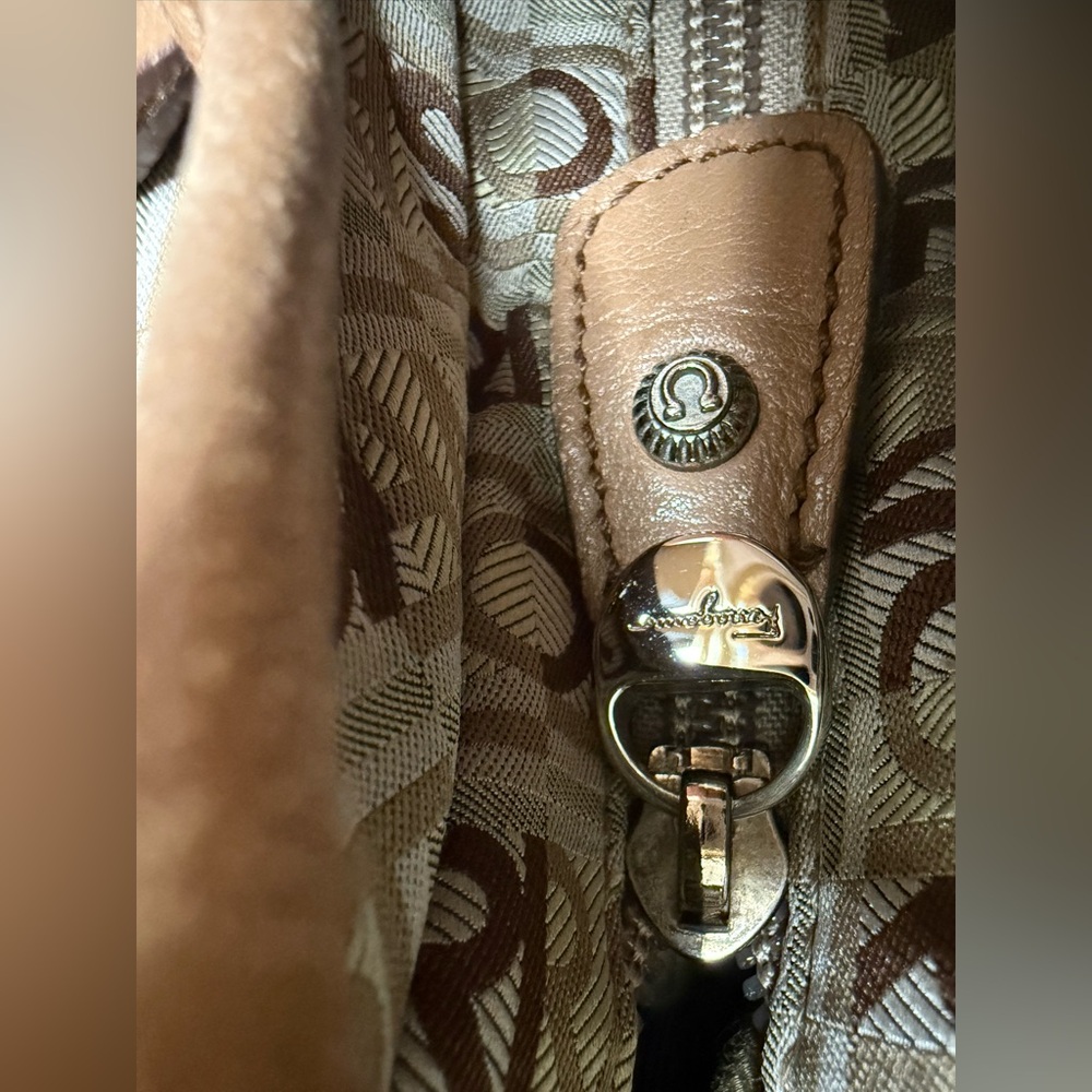 Salvatore Ferragamo Canvas & Leather Shoulder Bag with Callouts SOLD AS IS - Picture 11 of 15